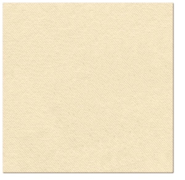 Servietten Dinner 50x Unifarbe cream, 40x40cm