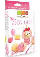 Eier Deko Set, 2 Farbgel, 1 Pinsel, 3 Papierbögen, 1 Rezeptb