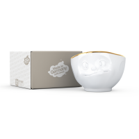Schale lecker tasty mit Goldkante