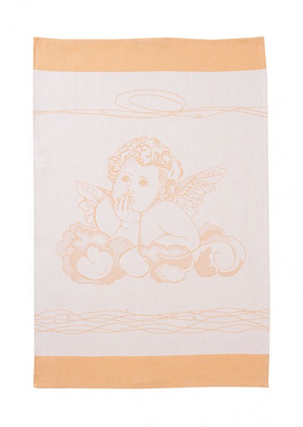 ENGEL AUF WOLKEN KÜCHENTUCH KULTSCHTOFF goldgelb