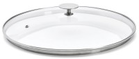 Achimy Glasdeckel Edelstahlknopf tief D20cm