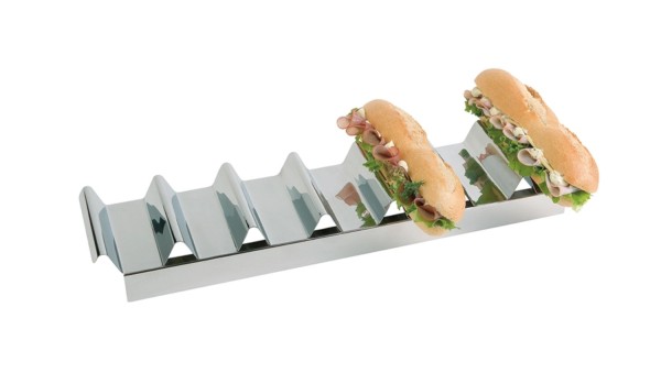 Snackpresenter für 7 Baguettes, 47.5x10.5cm H6cm