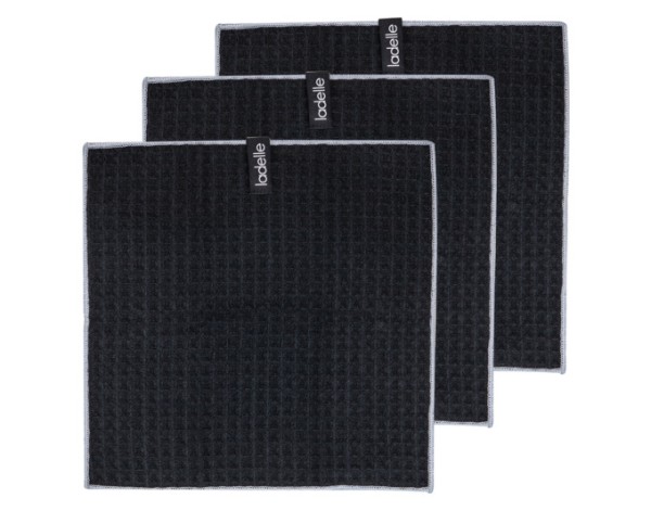 Spültuch black 30x30 3Stk.