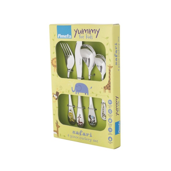 4tlg. Safari Kinderbesteck