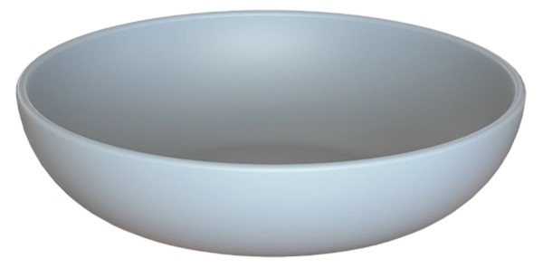 Schale Biopolymer 18cm silber