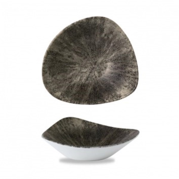 S.P. Stone Quartz Black Triangel Schüssel 23.5cm