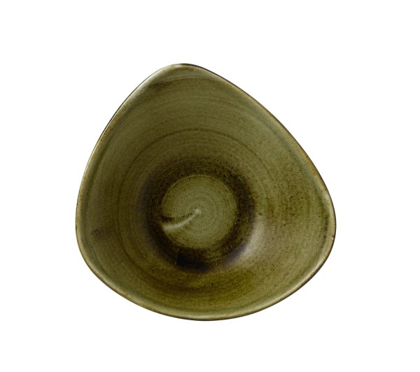 Stonecast Plume Olive Triangel Teller tief 23.5cm