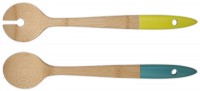 Pebbly Salatbesteck, blau/grün, 30 cm