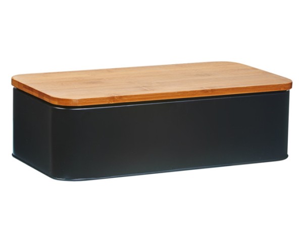 Brotkasten schwarz 45.5x23cm