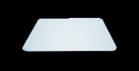 Glaskeramik Abdeckung 40x30cm Oberfläche geriffelt klar