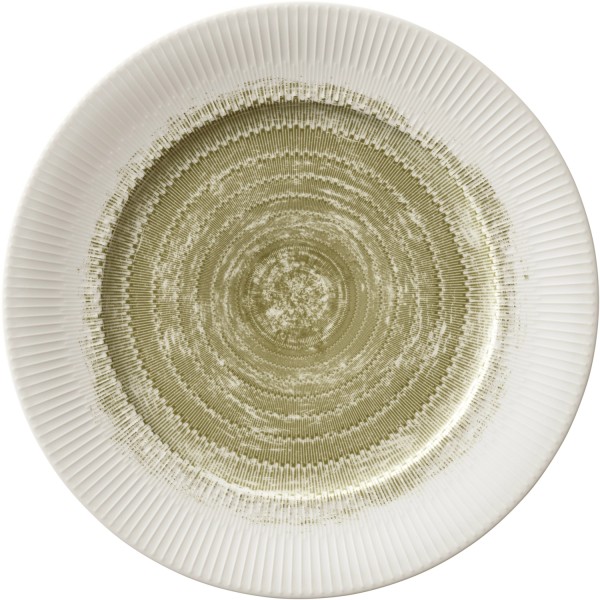 Delight Vibes SPIRIT MOSS Teller flach rd. Fahne Relief 31cm