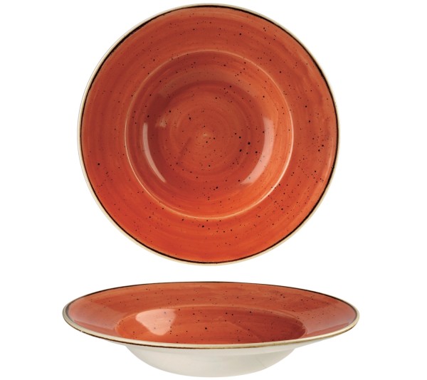 Stonecast Spiced Orange Teller tief Fahne 24cm