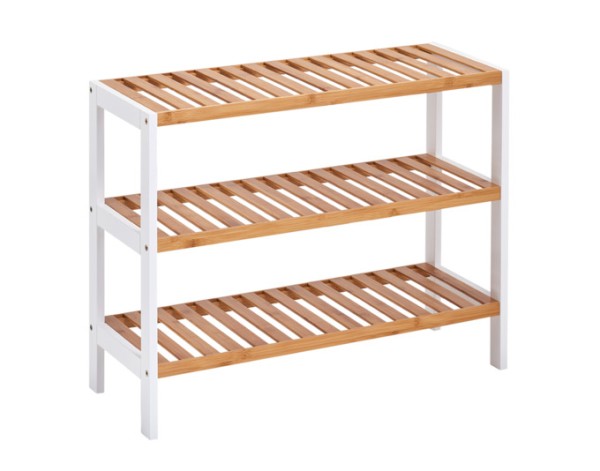 Schuhregal Bamboo weiss 70cm