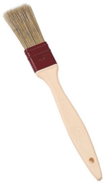 Backpinsel mit Naturborsten B3cm, L25cm, Holzgriff