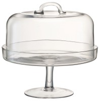 Serve Kuchenplatte Haube D26.5cm D25cm transparent