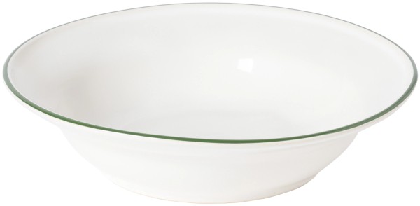 Beja Suppen-u.Pastateller D21.1cm H5.3cm 59.5cl weiss-grün