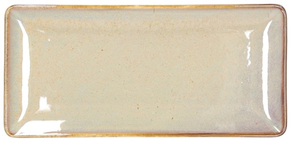 JAP Sashimi Platte rechteckig 28x13.5cm braun