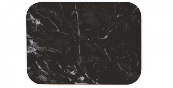Osmos Servierbrett Marmor Optik/schwarz 28×20×1.1 cm