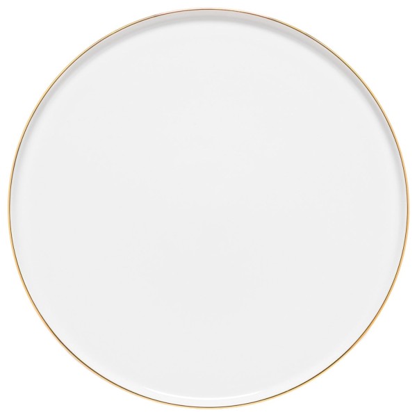 Resonance Teller flach Goldrand D27.2 H1.8cm weissgold