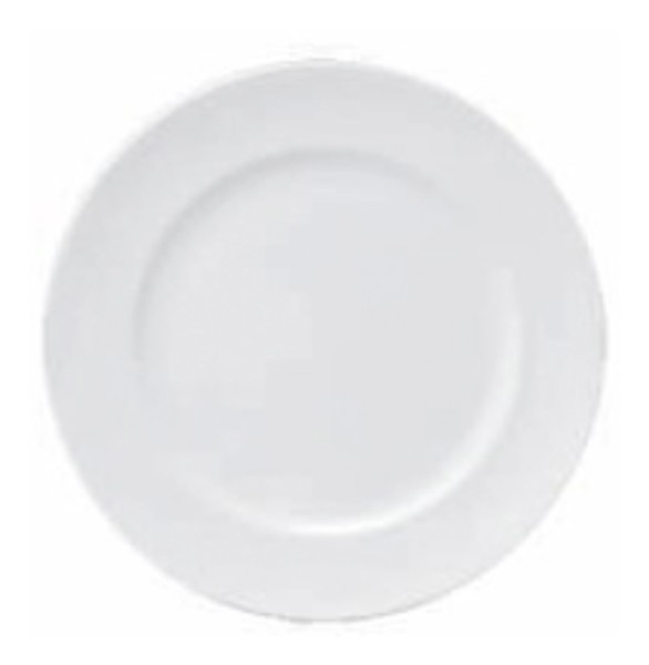 Anna Teller flach D21.5cm weiss