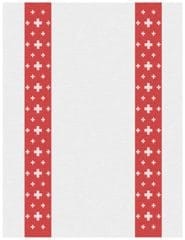 SCHWEIZERKREUZ Geschirrtuch KULTSCHTOFF rot 50x70cm