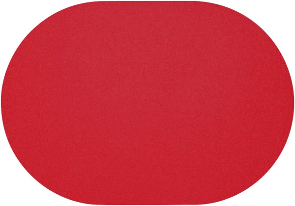 Wollfilz Tischset Kirsche oval 34x42cm