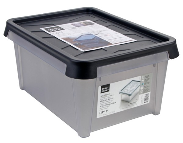 Tragbox m.Deckel grau 12l