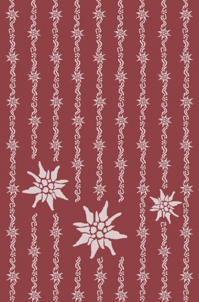 EDELWEISS ALLOVER kitchen towel KULTSCHTOFF bordeaux
