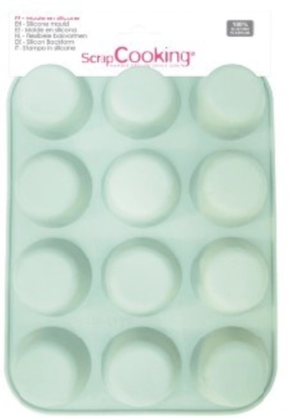 Silikonform 12 Muffins Funfetti