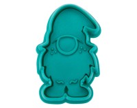 Ausstecher Wichtel 6 cm türkis
