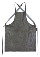 Schürze Hosenträger vint.grey