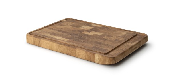 Tranchierbrett Eiche Stirnholz 42x29x3.5cm
