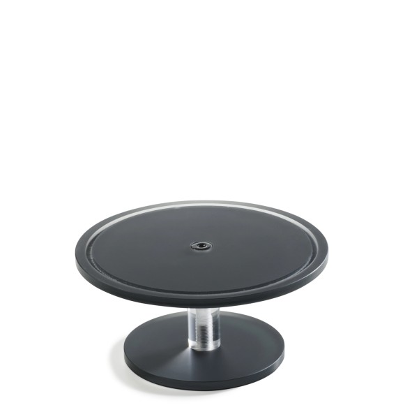 Sweety Tortenplatte auf Fuss D30cm anthrazit Nacryl