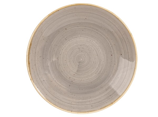 Stonecast Peppercorn Grey Coupe Teller tief 28.1cm