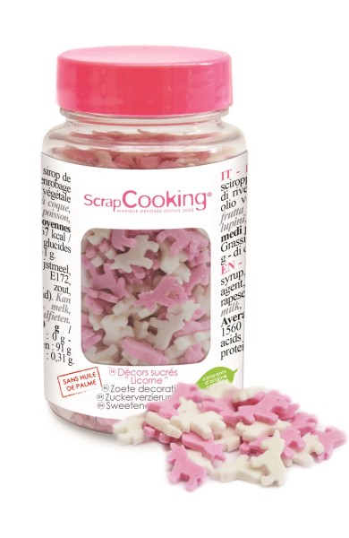 Zuckerstreusel Einhorn und Herz 50g