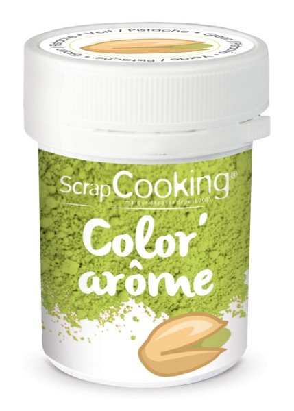 Lebensmittelfarbe mit Aroma Pistazie Pulver 10g