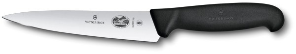 Fibrox, Kochmesser, 15cm, gerade, schwarz