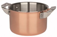 4 Ply Kochtopf hoch Kupfer 12x8cm