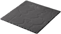 Teller quadratisch 25x25cm, schiefer-optik