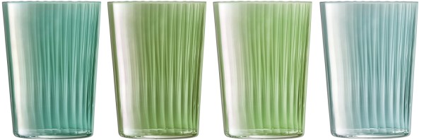 4er Set Gems Longdrinkglas 560ml jadegrün assort.