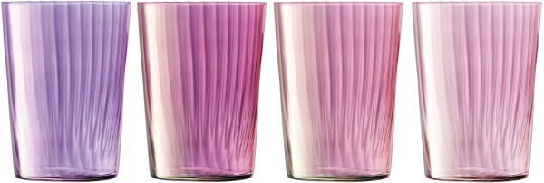 4er Set Gems Longdrinkglas 560ml granat assort.