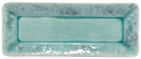 Madeira Platte rechteckig 27.2x10.8cm H2.2cm blau