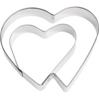 Ausstechform Doppelherz, 6.5cm