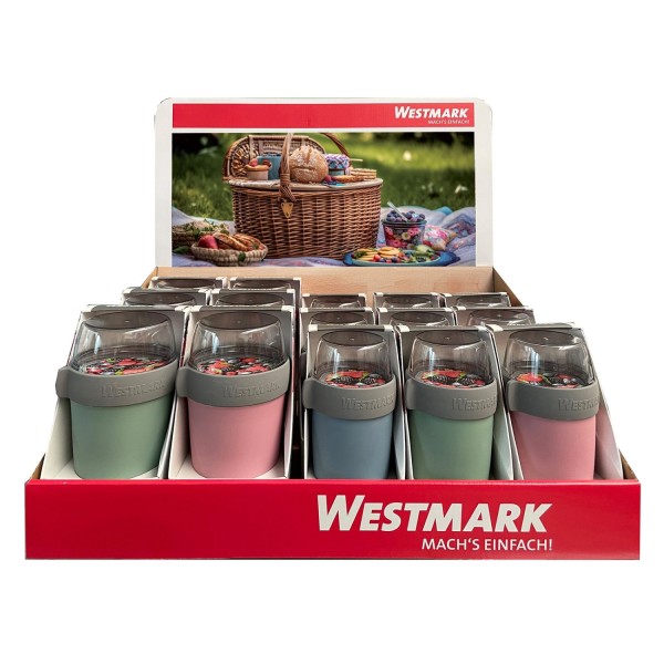 Display Tray ToGo 9Stk. Müslibecher, 6Stk. Lunchpot
