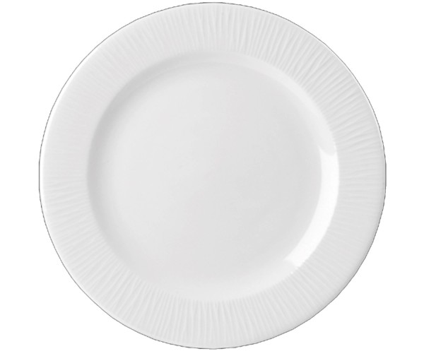 Bamboo White Teller flach Fahne schmal 21cm