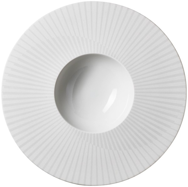 Sphere Teller 180ml D30.5cm H5cm alabaster weiss meteor