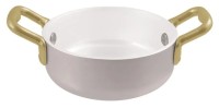Stielkasserole beschichtet D10cm H4cm 0.3l Alu weiss