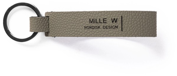 Schlüsselanhänger classic nickel grau