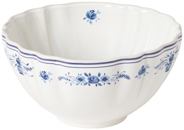 Vila Schale 770ml D16.2cm H8.2cm weiss blau