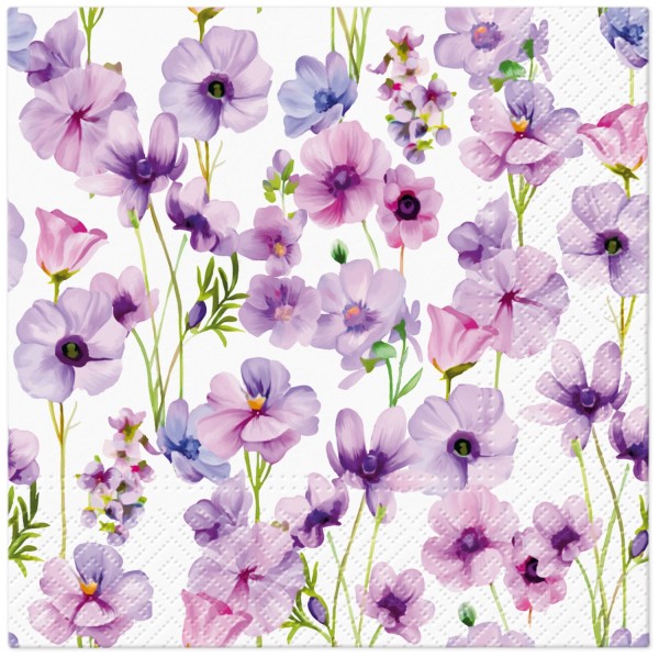 Servietten Lunch 20x Wild Violet 33x33cm